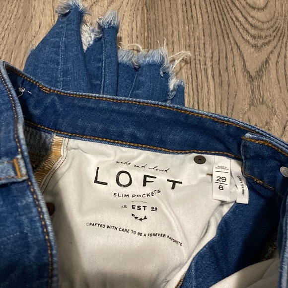 Loft Jeans Curvy Skinny frayed hem - Picture 4 of 4